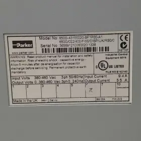 650g-43155020-bf1p00-a1 Parker 2.2kw 3p Ac Drive Used #3