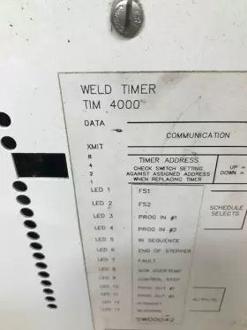 Tim-4000 Pertron Controls Corp Weld Timer Tim 4000 Square D #3