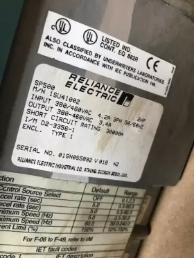 1su41002 Reliance Electric 2hp Ac Drive 460v 3ph 4.2a Used #3