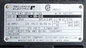 1ac5105c Reliance Electric 5hp 575v Ac Drive #2