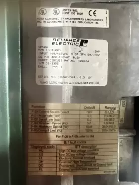 1su41005 Reliance Electric Sp500 Vs Drive 5hp 1su41005. Used Surplus. Damaged Case #2