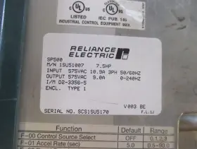 1su51007 Reliance Electric 7.5hp Ac Drive #2