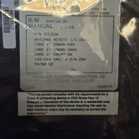 804100-rv Reliance Electric 57c330c Automax Remote I/o Head 804100-rv. Sealed Bag #3