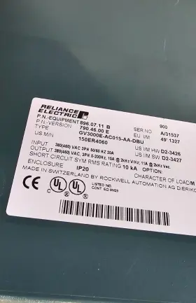 Gv3000e-ac015-aa-dbu Reliance Electric Ac Drive #2