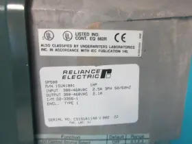 Isu41001 Reliance Electric Sp500 1su41001 Ac Drive Vs 1hp 380-460vac 2.5a 3ph 50/60 #3