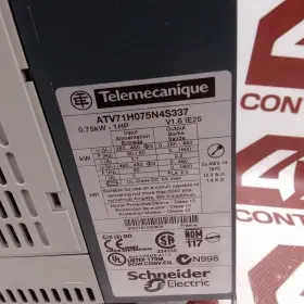 Atv71h075n4s337 Schneider Variable Speed Drive 0.75 Kw Used #2