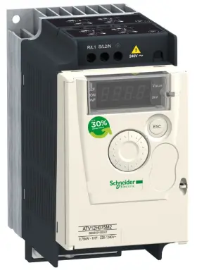 Atv212h075m3 Schneider Electric Atv12h075m3x Altivar Speed Drive 0.75kw 1hp 200/240v Used