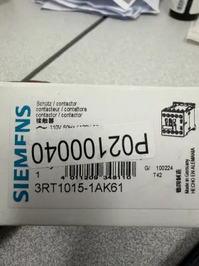 Siemens 3rt1015-1ak61 Contactor 110v 50 Hz/120v 60hz Ac-3 3kw 400v 1s 1no