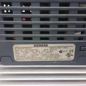 6se6410-2bb17-5ba0 Siemens Drive Micromaster 410 1hp 200-240vac Used #2