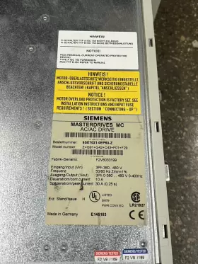 6se7021-0ep50-z Siemens G91 G42 C43 F01 F29 Simovert Masterdrives Mc Ac/ac Drive #2