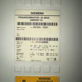 6se7027-2td21 Siemens 6se7024-7ed21 Lot Of 2 Simovert Vc Ac Drives #2