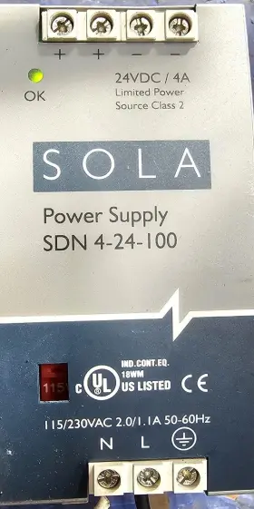 4-24-100 Sola Power Supply Sdn #2