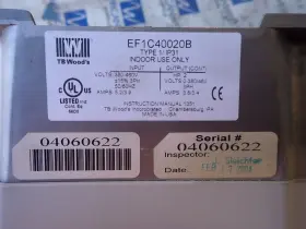 Ef1c40020b Tb Woods Ef1 Ac Drive 460v 3 Phase 3.8 Amp #2