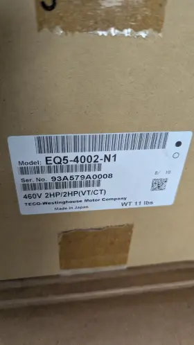 Eq5-4002-n1 Teco Westinghouse Eq5 Series Drive 460v 2hp 3ph New #3
