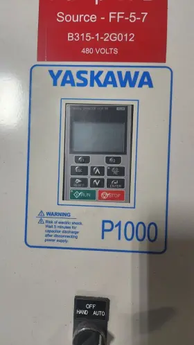 Cimr-pu4a0044faa Yaskawa P1000 Ac Drive 30hp 3ph With Keypad And Cabinet #no.07fp #2