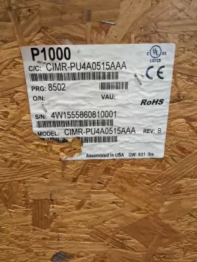 Cimr-pu4a0515aaa Yaskawa Cimrpu4a0515aaa P1000 Series Drive 400hp 515a 480v 3ph - New In Box #3