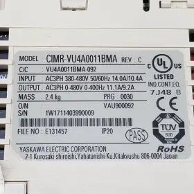 Cimr-vu4a0011bma Yaskawa Electric V1000 Ac Drive 7.5hp 380/480vac 14.0/10.4a Ip20 #2