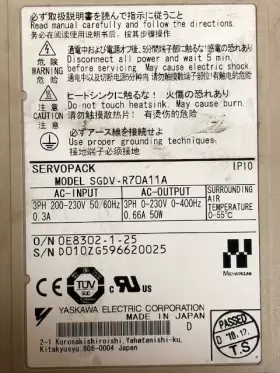 Sgdv-r70a11a Yaskawa Servo Drives Sgdv Series #3