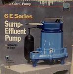 Little Giant 6 Cim Series Submersible Sump Pump - Excellent Working Condition. Fixed Price $119.99.