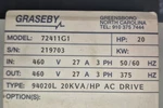 Graseby 72411G1 Ac Drive 20 Hp 460V 27A 3PH 50/60HZ Model Mpn. Fixed Price $1000.00.