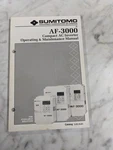 Sumitomo Machinery Compact Inverter Operator Service Manual AF-3000 Vfd. Fixed Price $72.03.