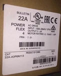 1PC New In Box Allen-bradley Ab 22A-A3P6N113. Fixed Price $958.93.