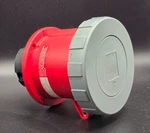 Leviton 460R7W 60A 480V IP67 Industrial Watertight 3 Phase Wire Receptacle Red. Fixed Price $140.00.