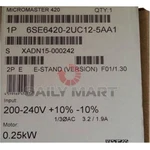New Box Siemens 6SE6420-2UC12-5AA1 Ac Inverter Drive Speed Controller 0.25KW. Fixed Price $389.97.