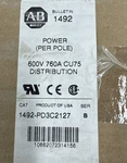 Allen-bradley 1492-PD3C2127 Power Distribution Block Ser Pole 600V 760A CU75. Fixed Price $150.00.