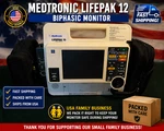 Medtronic Lifepak 12 Biphasic Defibrillator Monitor W/ Cover New Batteries 3. Fixed Price $895.00.