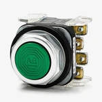 Allen-bradley Green Illuminated Momentary Pushbutton Switch No/nc. Fixed Price $44.95.