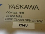Yaskawa VS-656-MR5 Converter 3PH 22KW Model CIMR-MR5N2022 *sameday Ship Availabl. Fixed Price $1200.00.
