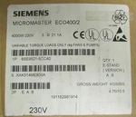 Siemens 6SE9 521 8CC40 Micromaster ECO400 230 Hp Drive Unit. Fixed Price $2000.00.