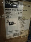 Dayton 3M713J Direct Drive Blower Motor 1/3HP 1075RPM/3SPD 277VAC 2.6AMPS. Fixed Price $99.95.