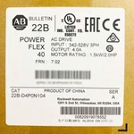 22BD4P0N104 Allen-bradley 22B-D4P0N104 Powerflex 40 1.5KW 2HP Ac Drive. Fixed Price $483.99.