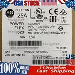 New Sealed Ab 25A-D4P0N114 Ser Powerflex 523 Ac Drive 1.5KW 2HP Us Free Tax. Fixed Price $418.23.
