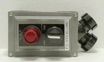 Allen-bradley 2-HOLE Control Station W/ 800H-JR91KE7 Switch & 800T-N326. Fixed Price $250.00.