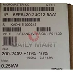 New Box Siemens 6SE6420-2UC12-5AA1 Ac Inverter Drive Speed Controller 0.25KW. Fixed Price $389.97.