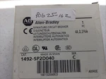 New Allen Bradley (ab) 1492-SP2D040 Circuit Breaker 4A,D,2 Pole, Free Shipping. Fixed Price $15.95.
