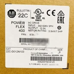 Allen-bradley 22C-D012N103 Powerflex 400 5.5 Kw 7.5 Hp Ac Drive 22CD012N103. Fixed Price $532.99.