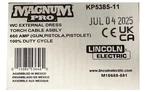 Lincoln KP5385-11 Wc External Dress Torch Cable Asbly 650 Amp 100% Duty Cycle.. Fixed Price $1299.99.