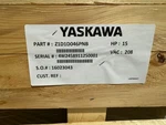 #3 Yaskawa Z1000U Z1D1D088PNB 30 Hp 208V 3-PHASE Vfd Bypass New 2024. Fixed Price $3000.00.