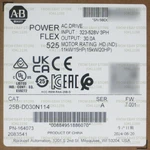 New Allen-bradley 25B-D030N114 Powerflex 525 15KW 20HP Ac Drive Ph. Fixed Price $979.00.