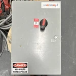 Mersen 480V Three Phase Industrial Metal Disconnector Switch Gray Wall Mount. Fixed Price $800.00.