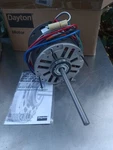 Dayton 3M713J Direct Drive Blower Motor 1/3HP 1075RPM/3SPD 277VAC 2.6AMPS. Fixed Price $85.00.