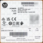 New Allen-bradley 25B-D017N104 Powerflex 525 7.5KW 10HP Drive Factory Sealed. Fixed Price $669.00.