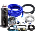 Pkg Power Bass ASC1.2 Digital Voltage Farad Capacitor + Gauge Wire Amp Kit. Fixed Price $99.99.